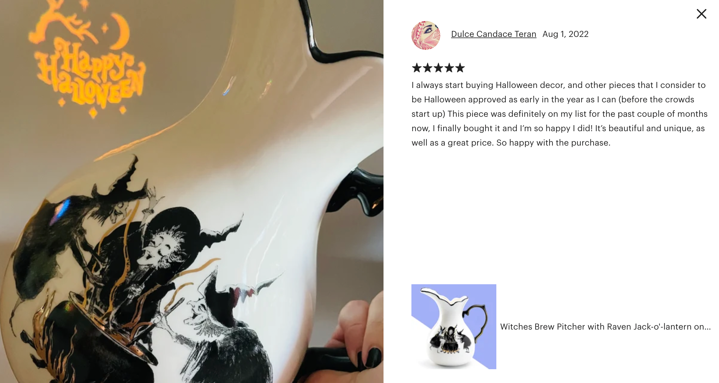 Halloween Witches Brew Pitcher