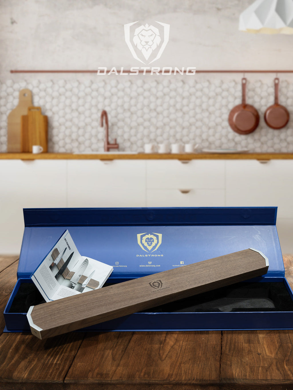 Magnetic Bar Walnut | Wall Knife Holder | Dalstrong ©