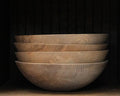Round Wooden Salad Bowl