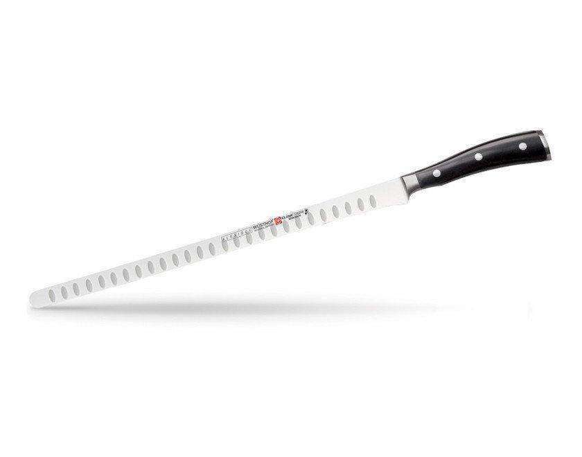 Wusthof Classic Ikon Black Salmon Slicer 12" (32cm) Hollow Edge