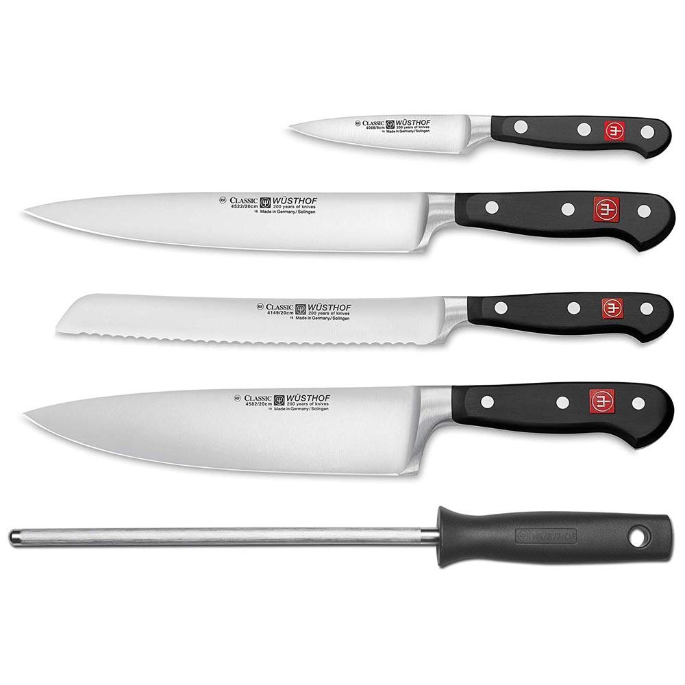 Wusthof Classic Knife Block Set - 6 Piece