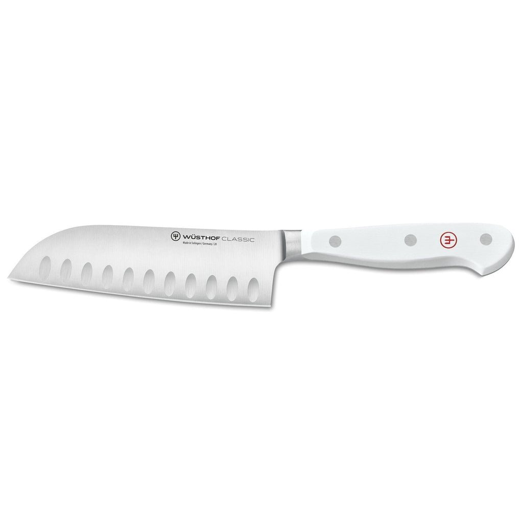 Wusthof Classic White 5" (15cm) Santoku Knife - Hollow Edge