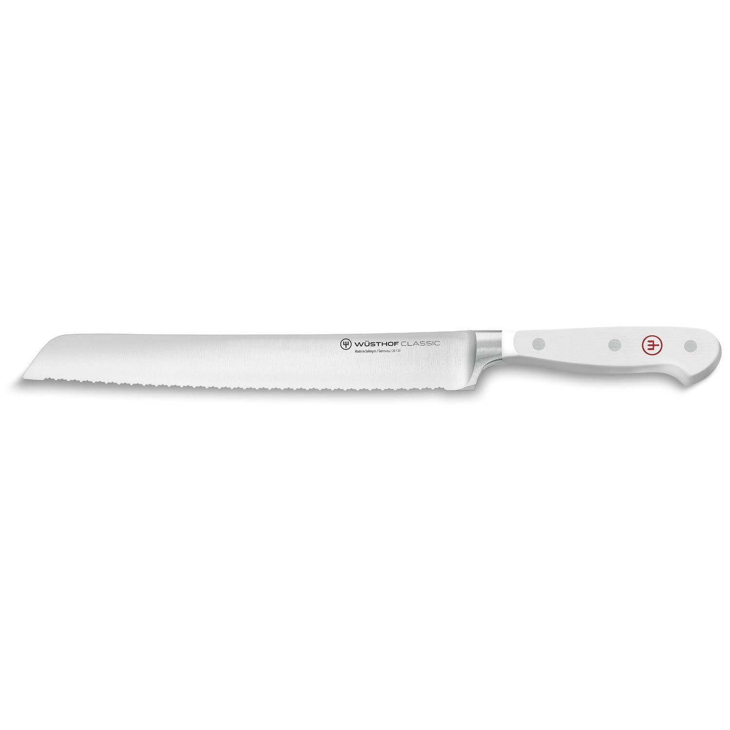 Wusthof Classic White 9" (23cm) Double Serrated Bread Knife