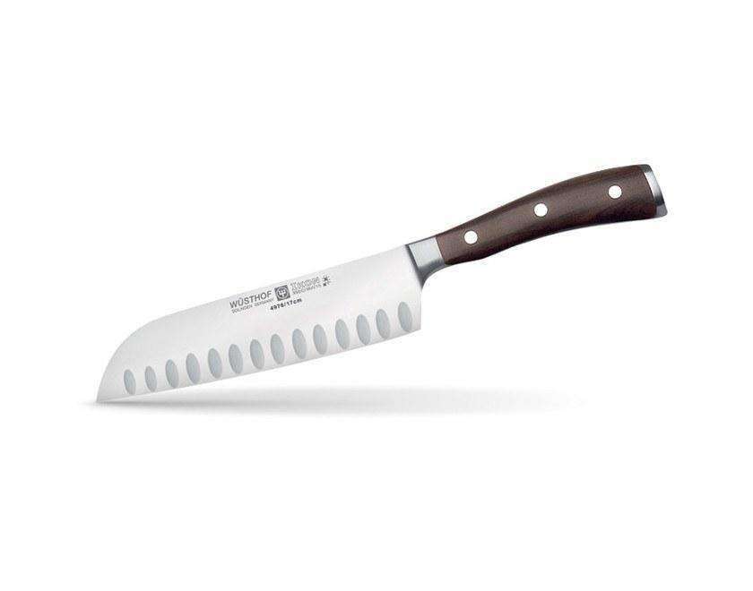Wusthof Ikon 7" (17cm) Santoku Hollow Edge