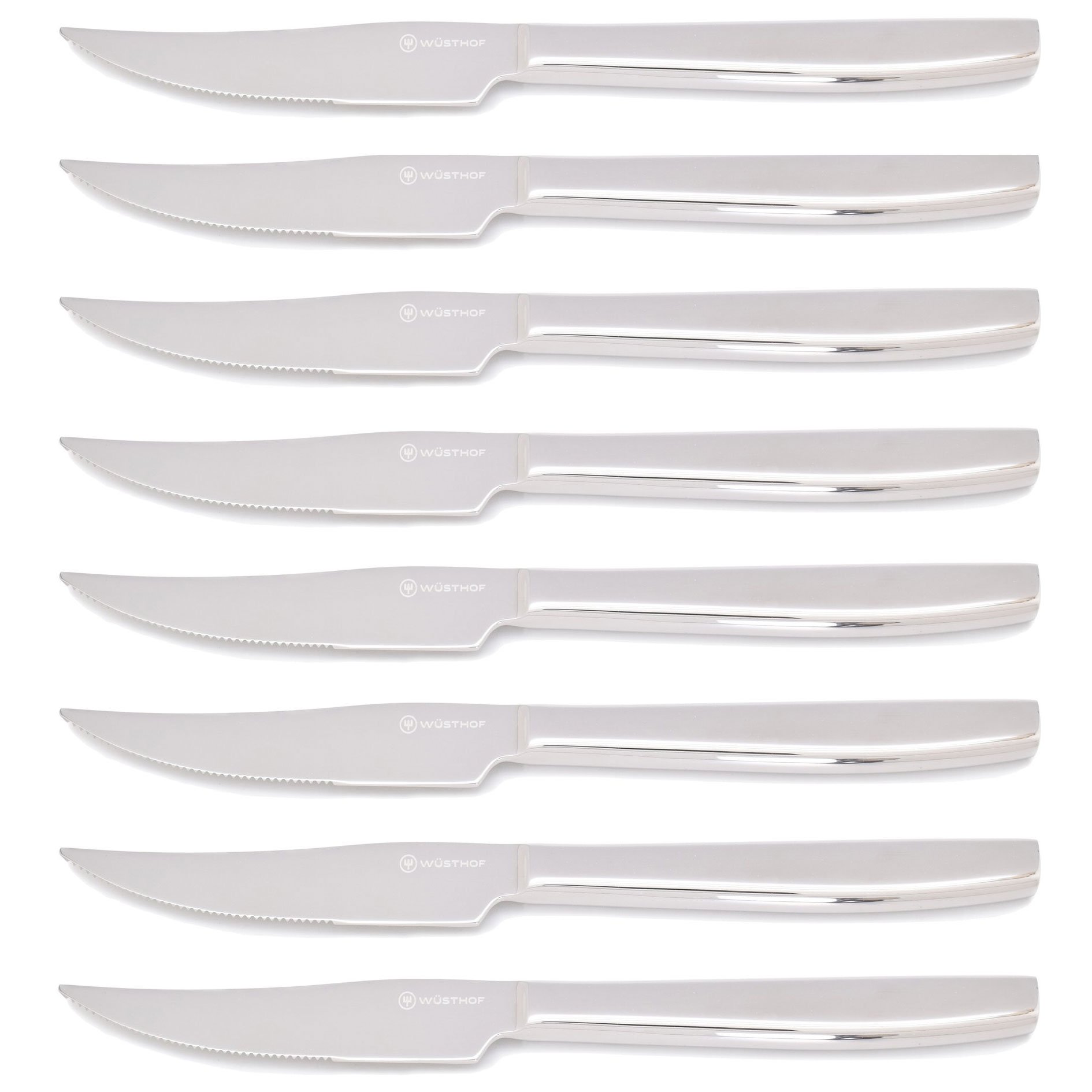 Wusthof Stainless Filet Mignon Steak Knife Set In Olivewood Gift Box - 8 Piece