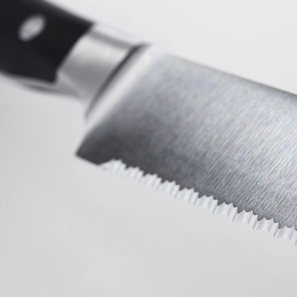 Wusthof Classic Ikon Black 9" (23cm) Double Serrated Bread Knife