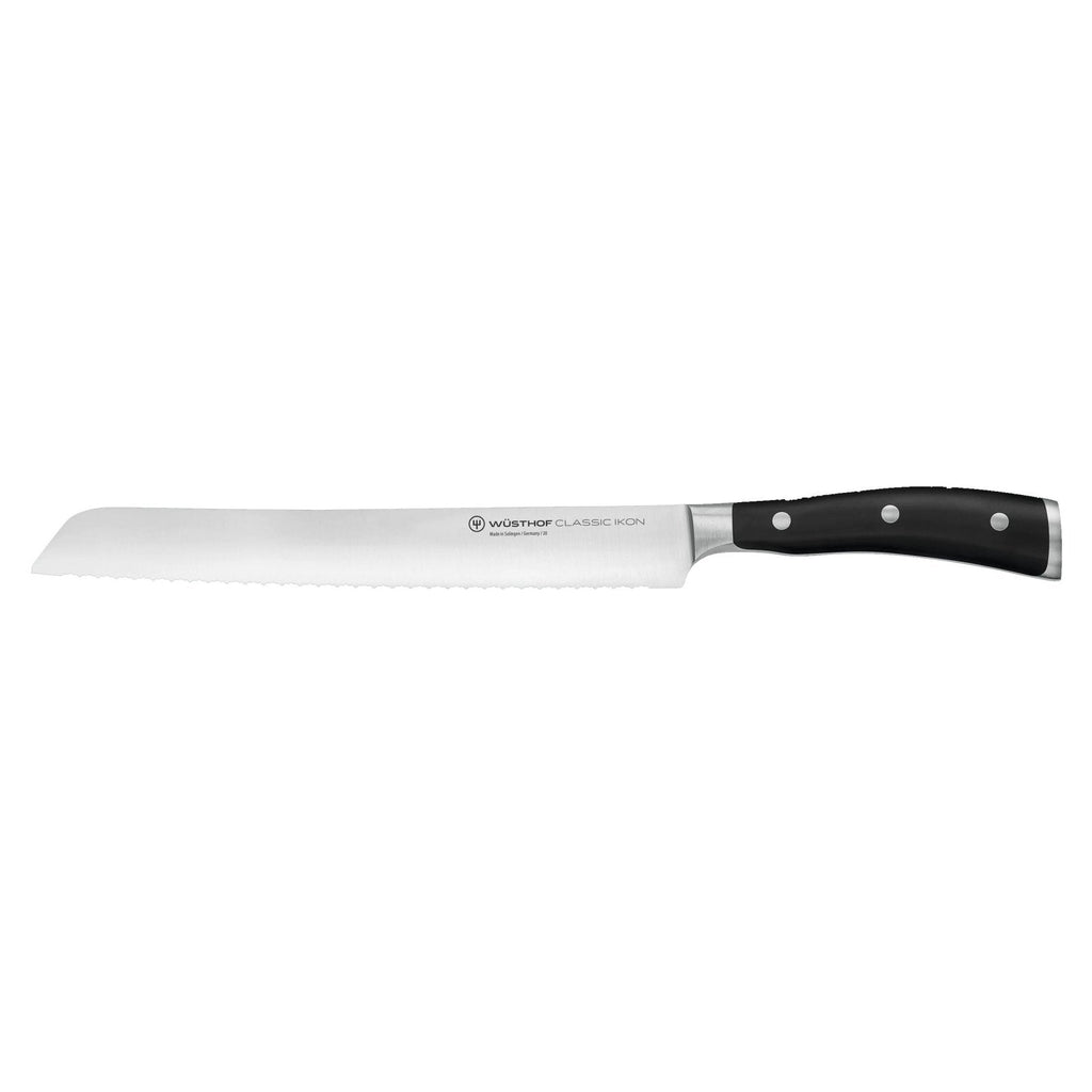 Wusthof Classic Ikon Black 9" (23cm) Double Serrated Bread Knife