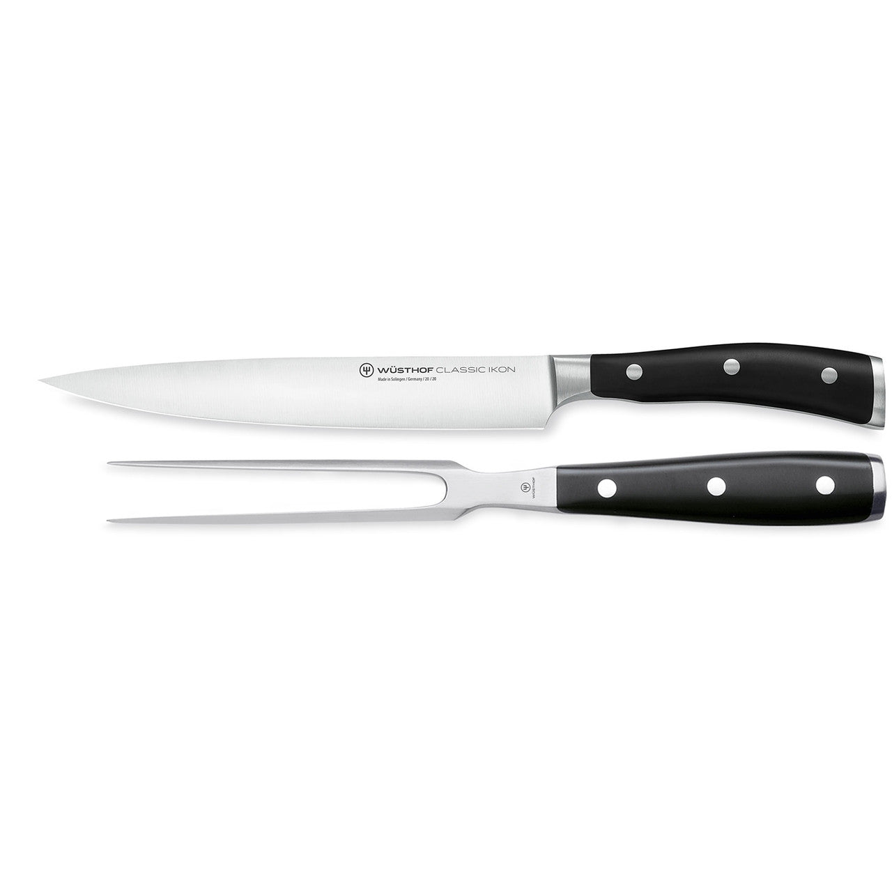 Wusthof Classic Ikon Black Carving Set - 2 Piece