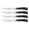 Wusthof Classic Ikon Black Steak Knife Set - 4 Piece