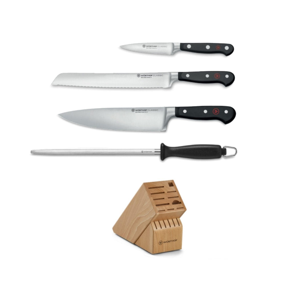 Wusthof Classic Knife Block Set - 5 Piece