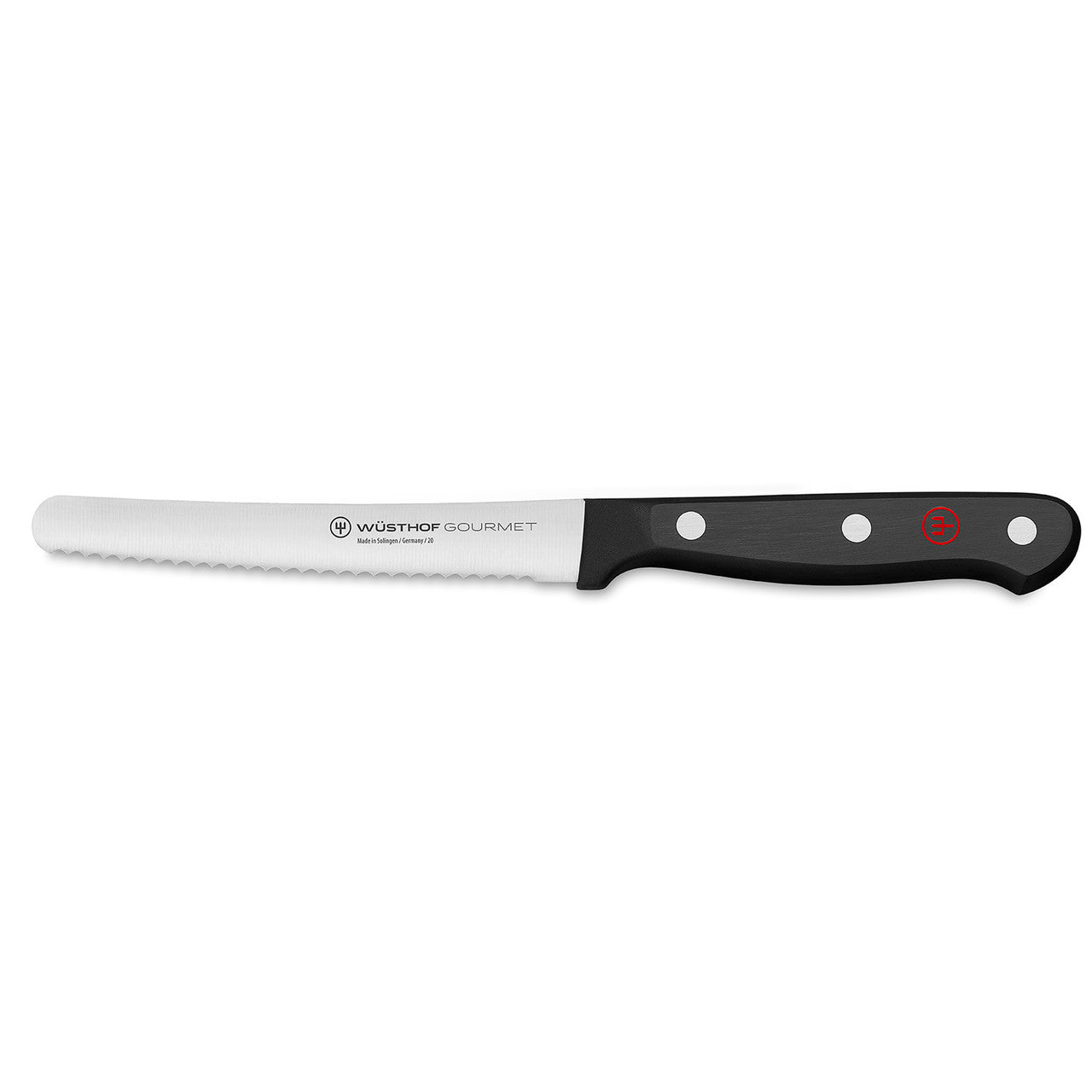 Wusthof Gourmet Black 4.5" (12cm) Serrated Utility Knife