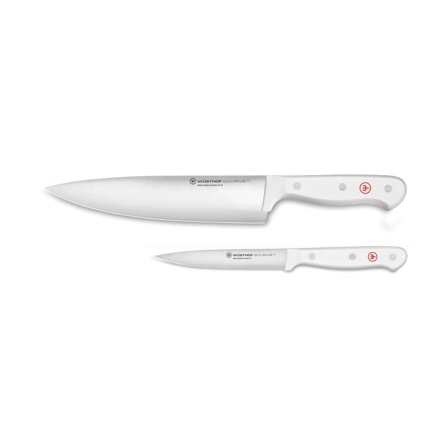 Wusthof Gourmet White 2-Piece Chef's Knife Set